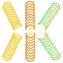 Durable Self-Adhesive Air Pressure Gauge Sticker Assorted Colors