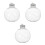 18 Pcs Christmas Clear Plastic Spherical Ornaments With Lids 6