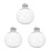 18 Pcs Christmas Clear Plastic Spherical Ornaments With Lids 5