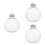18 Pcs Christmas Clear Plastic Spherical Ornaments With Lids 9