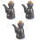 Raindrops  3 Pcs Bowl Soy Sauce Pot Liquid Condiment Dispenser 5