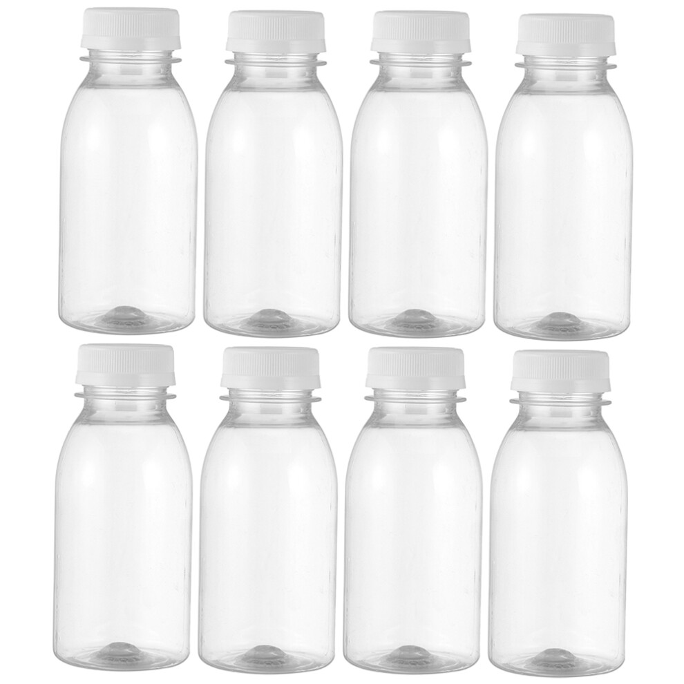 Vaguelly 8Pcs Reusable Juice Bottles For Travel Milk Drinking Empty Bottles