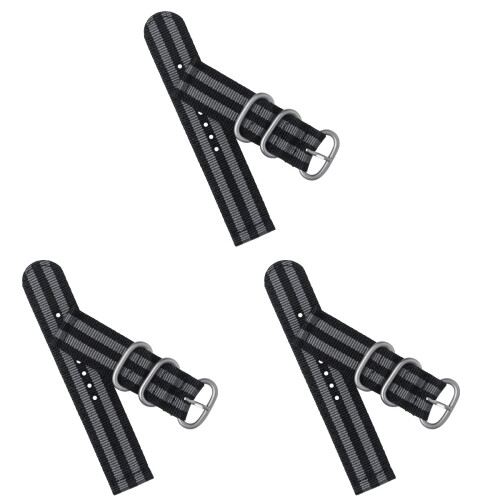 3pcs Wristband Strap Man Ring Buckle Sandblasting 1