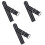 3pcs Wristband Strap Man Ring Buckle Sandblasting 3