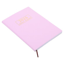2Stk Journal Planer 2026 Pink, PU Leder Cover, Tragbares Notizbuch
