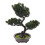 2 Pcs Simulated Potted Ornaments With Artificial Pine Tree Decor 1