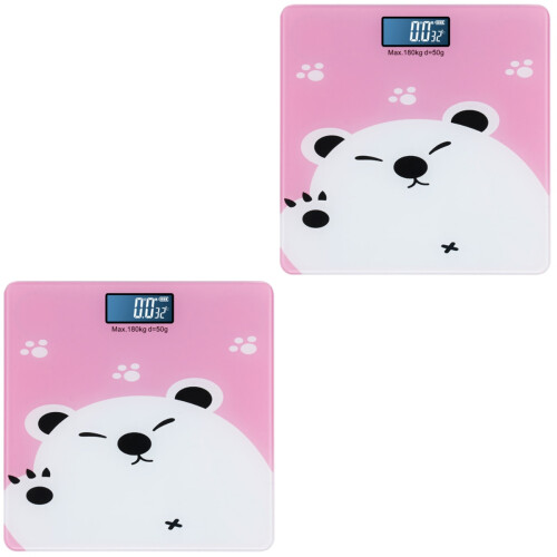 2 Pieces Digital Scales Indoor Temperature Detector Weight Machine 2