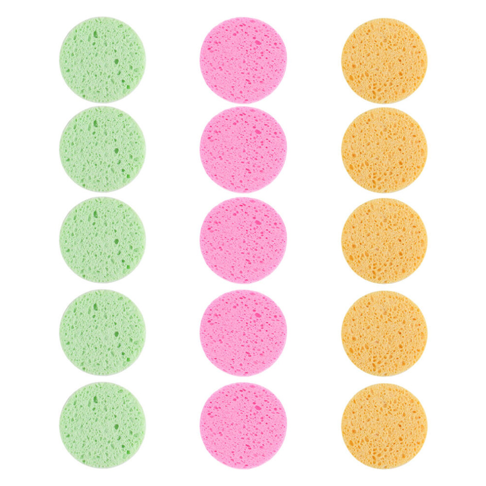 Happyyami 45Pcs Comfortable Cosmetics Puff Assorted Color Makeup Tool For Face