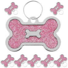 32 Pcs Pet Cat Dog Id Tags Bone Type Name Tags