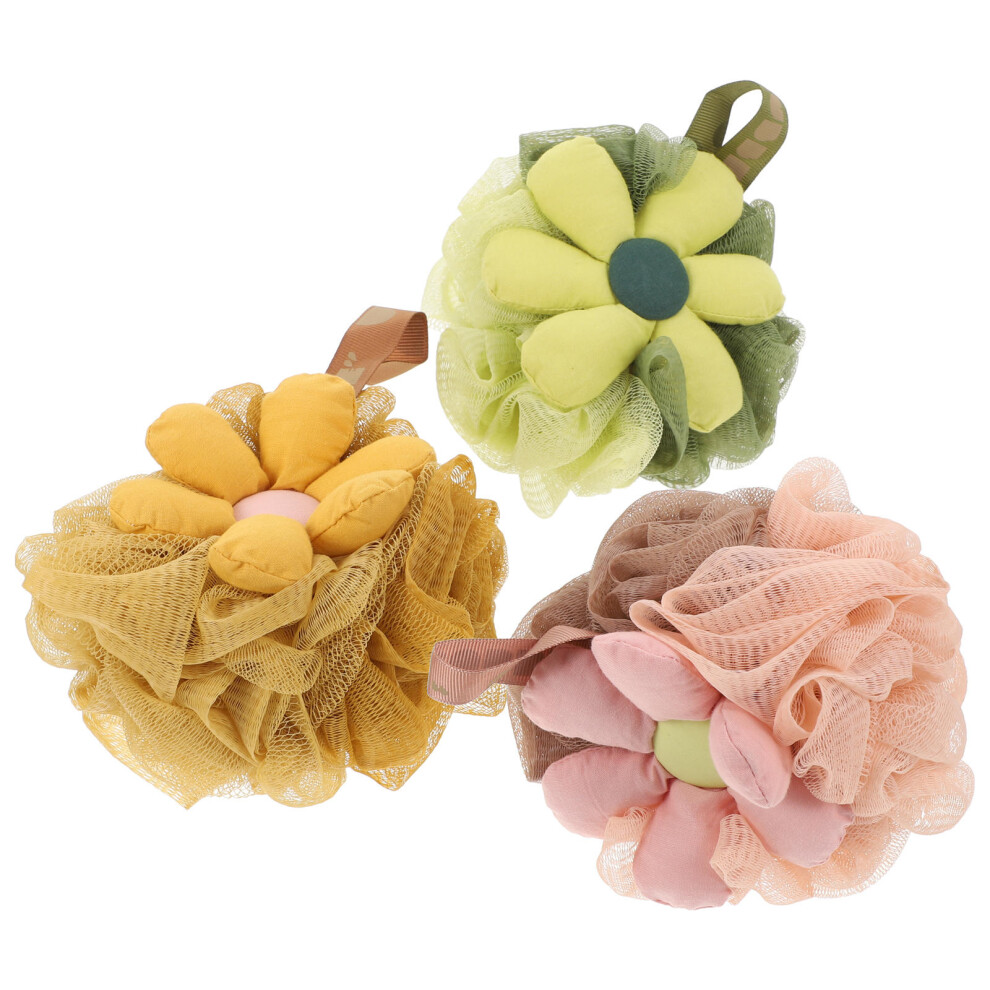 Happyyami 2 Pcs Bath Loofah Exfoliating Sponge Sponges For Shower Women Body