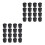 32Pièces Caches Baby-Foot Caoutchouc Noir Accessoires Sécurisés 6