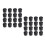 32Pièces Caches Baby-Foot Caoutchouc Noir Accessoires Sécurisés 8