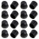 32Pièces Caches Baby-Foot Caoutchouc Noir Accessoires Sécurisés 2
