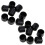 32Pièces Caches Baby-Foot Caoutchouc Noir Accessoires Sécurisés 3