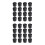 32Pièces Caches Baby-Foot Caoutchouc Noir Accessoires Sécurisés 10