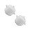 2Pcs White Ceramic Stew Pot With Lid And Handles 600Ml 5