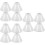12 Sets Plastic Lamp Shade Replacement For E27 Lighting Fixture 9