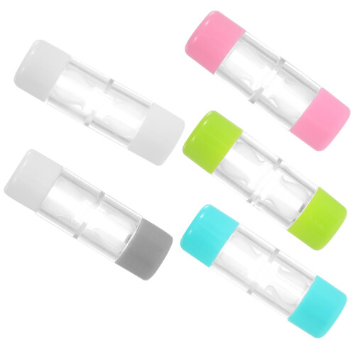 5Pcs Cases: Portable Plastic Rgp Storage Box For Travel