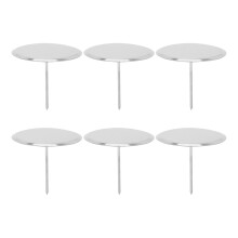 30Pcs Reusable Silver Cake Flower Nails for Icing and Baking Use
