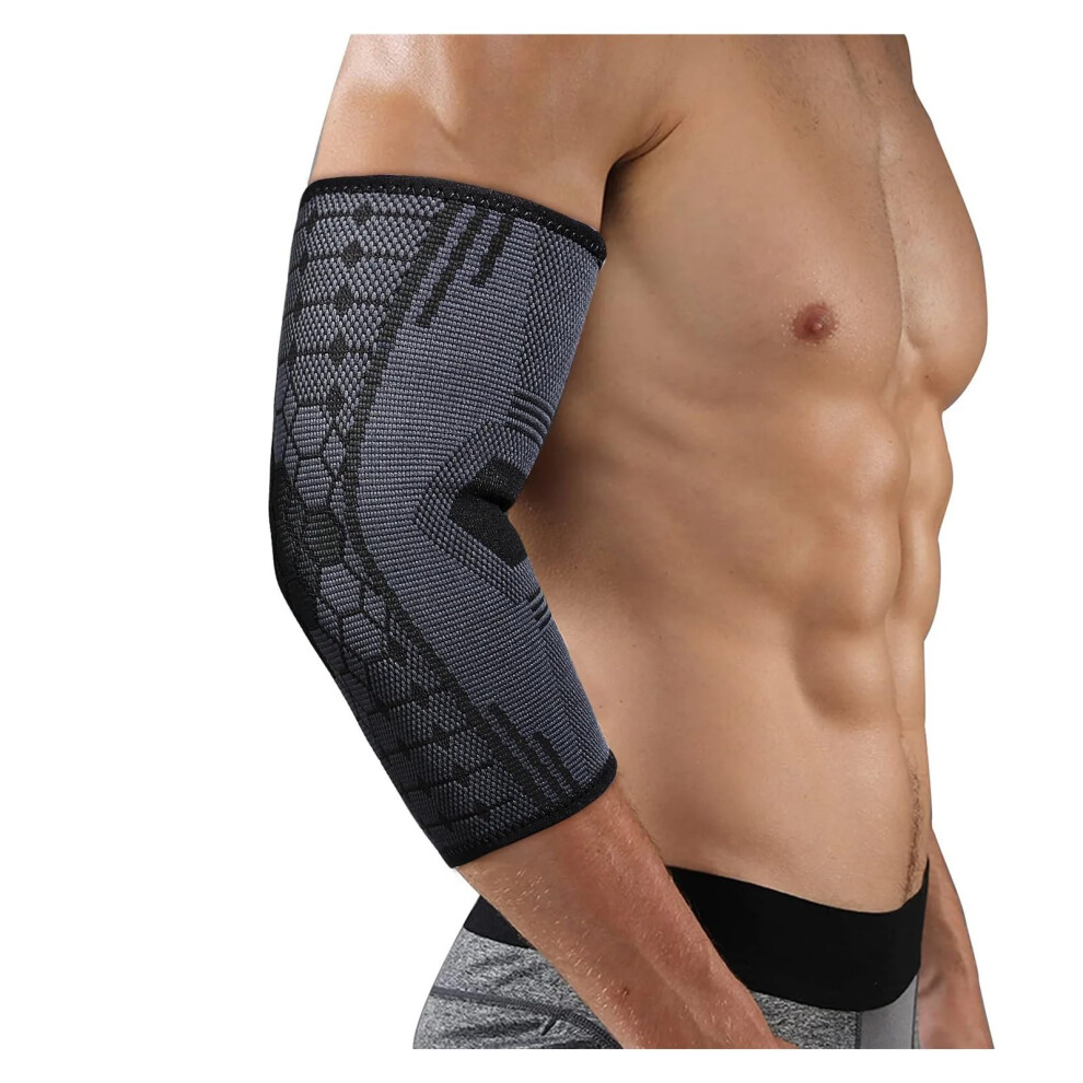 Sports Elbow Pads Compression Elbow Support Sleeve Elastic For Men And Women Basketball Volleyball Black Size S 1 Piece-image-OPC-PKXYV2K-NEW