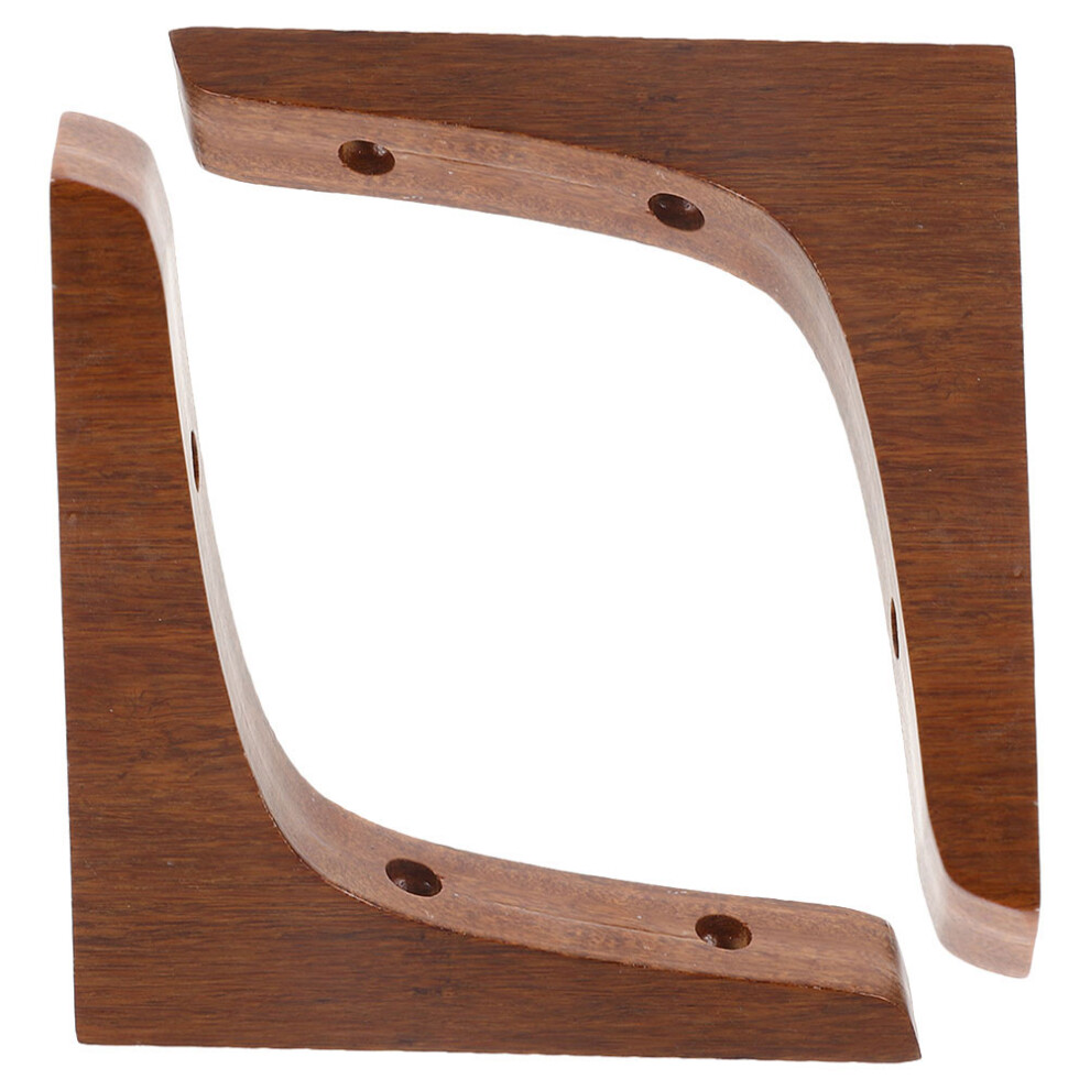 4 Pcs Heavy Duty Wood Shelf Bracket Corner Support Mount 033759344361