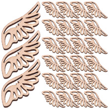 200 Pcs Wooden Angel Wings Cutouts For Diy Crafts And Home Decor