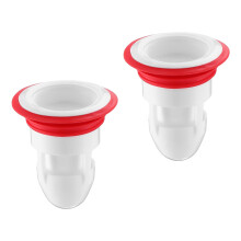 2St Multifunctionele Afvoerfilters Wit Siliconen, Voor Binnengebruik
