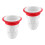 2St Multifunctionele Afvoerfilters Wit Siliconen, Voor Binnengebruik 1