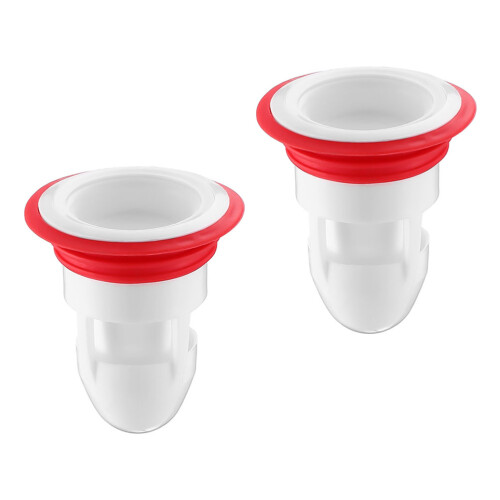 2St Multifunctionele Afvoerfilters Wit Siliconen, Voor Binnengebruik