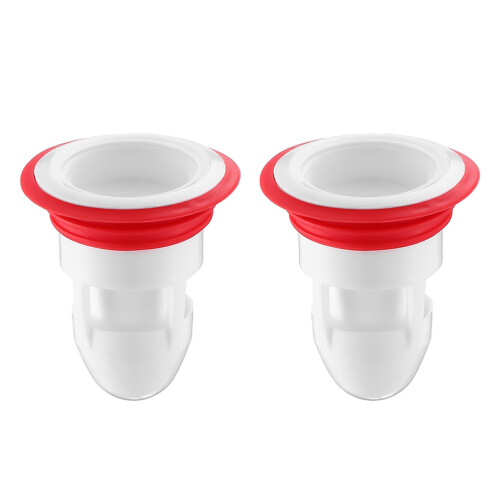 2St Multifunctionele Afvoerfilters Wit Siliconen, Voor Binnengebruik 2