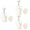 3 Pcs Strawberry Shaped Baking Mold For Hand Pressure Biscuits White 6
