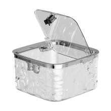 Space Efficient Trash Basket For RVs And Dorms, Multi-Color, Short Height, Compact Plastic Bin