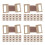 100Pcs Aluminum Elastic Bandage Clips Light Brown Metal Wrap Holders 7