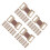 100Pcs Aluminum Elastic Bandage Clips Light Brown Metal Wrap Holders 9