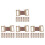 100Pcs Aluminum Elastic Bandage Clips Light Brown Metal Wrap Holders 10