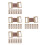 100Pcs Aluminum Elastic Bandage Clips Light Brown Metal Wrap Holders 8