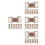 100Pcs Aluminum Elastic Bandage Clips Light Brown Metal Wrap Holders 5