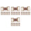 100Pcs Aluminum Elastic Bandage Clips Light Brown Metal Wrap Holders 4