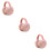 3Pcs Foldable Earmuffs Ear Warmers Unisex Winter Pink 9