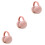 3Pcs Foldable Earmuffs Ear Warmers Unisex Winter Pink 5