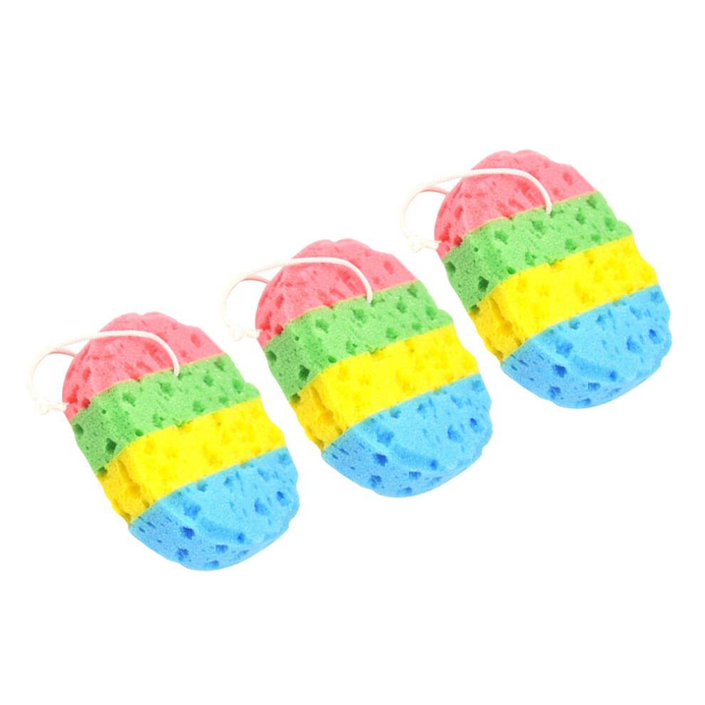 Inoomp 9 Pcs Seaweed Bath Sponge Oval Brushes For Home Bathroom Use
