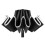(Black) Folding Reflective Stripe Inverted UV Proof Automatic Umbrella Black 1