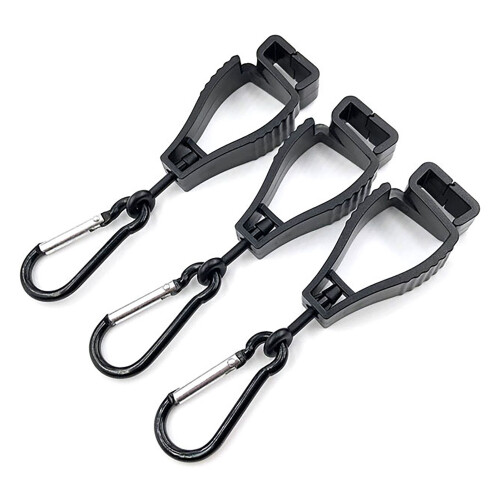 10PCS Black Plastic Work Glove Holders Compact Reusable Clip