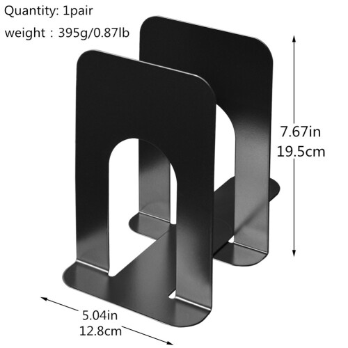 Book Holder For Desk Textbook Stand Bookends Supports Black 1