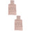 2Pcs 1L Hot Water Bottle With Knitted Cover For 7