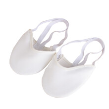White Ballet Half Sole Dance Shoes Stretch Cloth Modern Latin