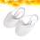 White Ballet Half Sole Dance Shoes Stretch Cloth Modern Latin 8