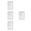 4Pièces Support Menus Transparent Multi-Page Facile À Flip 6