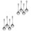 8 Pcs Stainless Steel Small Slotted Serving Spoon Kitchen Gadget 5