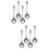 8 Pcs Stainless Steel Small Slotted Serving Spoon Kitchen Gadget 9